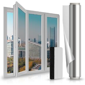 فيلم Window Window Privacy: Windows Tint for Home ، Firm Effect Film Filmence Film See Out - Control Control Anti UV Static Cling Self Dayshing Dayman
