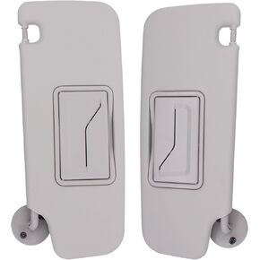 ApplianPar Pack of 2 Front Driver and Passenger Side Sun Visor for Spark 2011-2022 Sonic 2012-2020 Gray