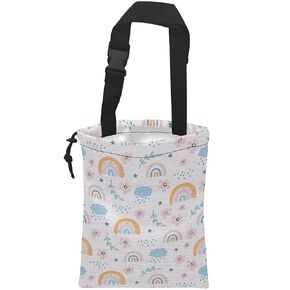 Car Trash Bag Hexagonal Geometric Car Garbage Bag Hanging Car Trash Can for Back Seat with Drawstring, Waterproof Garbage Bags for Car Accessories Vehicle Travelling Camping Outdoor in Kuwait