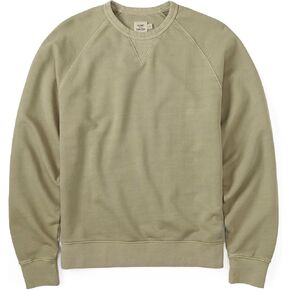 Huckberry Flint و Tinder Tinder Terry Crewneck Sweatshirt للرجال ، وبلوزات الرجال المصبوغين بالملابس