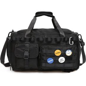 Yaopeing Gym Bag for Men Women,3 in 1 Sports Travel Duffel Bag with Shoe Compartment,Carry on Workout Backpack with Wet Pocket,Black