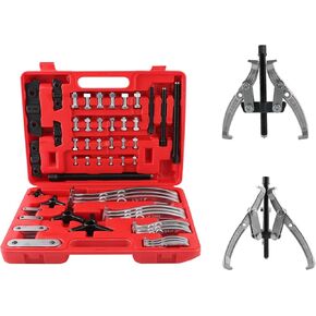 maXpeedingrods Gear Hub Pulley Puller Set, 2/3 Jaw Puller Bearing Kit, 3" 4" 6" 8" Gear Puller Set, External Internal Bearing Puller Kit Reversible Jaws Wheel Hub Removal Tool