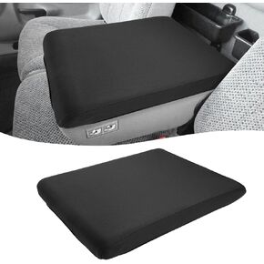 KBH Center Console Armrest Cover for 1994-2001 Dodge Ram 1500 2500 3500, 19"x15" Jump Seat, Middle Console Protector, Polyester Trim, Washable, Black