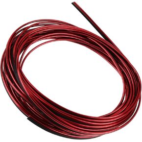 Car Interior Gap Door Edge Trim Strip Line Chrome Red 8m 26.25ft Auto Accessories