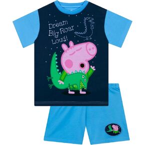 Peppa Pig Pajamas, Short Sleeve Boys Pajamas, George Pig Boys Pjs, Summer Pjs