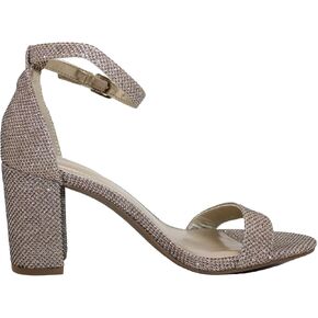 Bandolino Women's Armory Heeled Sandal, Gold Fabric 713, 5 in Saudi Arabia