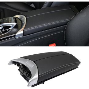 FZJDSD 1PC ArmRest Front Center Console Storage Lid Compatible with Mercedes-Benz C300 C400 C63 AMG GLC43 2015-2020 Replace A2056808804 A2056800796 A2056805106 A2056805106