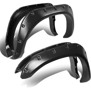 DNA Motoring WF-DRAM02-MBK 4Pcs/Set Pocket-Riveted Style Side Fender Wheel Flares Compatible with 02-09 Dodge Ram 1500 2500 3500 in Kuwait