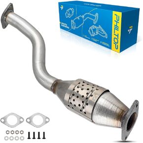 PHILTOP Rear Catalytic Converter Stainless Steel Direct-Fit Replacement For 2008-2013 Rogue 2.5L, 2014-2015 Rogue Select 2.5L Replace 53827, 642053 (EPA Compliant)