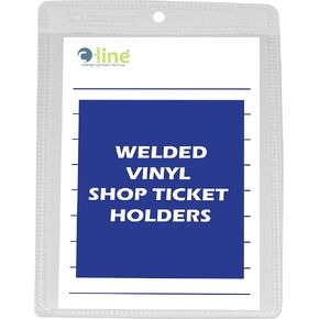C-Line Vinyl Shop Ticket Holders, Both Sides Clear, 9 x 12 Inches, 50 per Box (80912) in Saudi Arabia