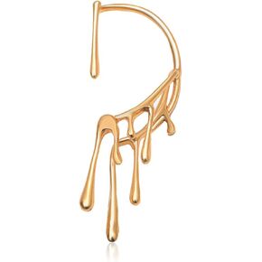 1 Pc Left Punk Irregular Water Drop Wax Lava Ear Clip Cuff Without Piercing for Women Jewelry Earhook Clip On Earrings