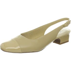 Trotters womens Slingback Pumps, Black Leather/Patent, 11 WW 2E US in Kuwait