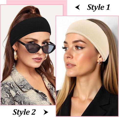 8pcs عصابات يوجا للسيدات ، وعصابات الرؤوس الرياضية المرنة الرياضة نطاقات العرق اليوغا يوجا عرقها العرق ملونة لليوغا الرياضية الرياضية الجارية in Saudi Arabia