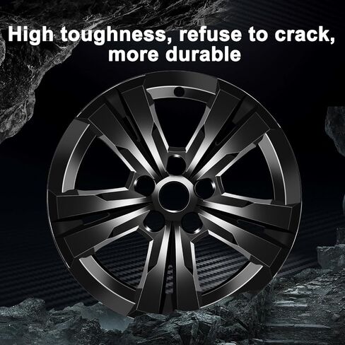 Wheel Skins Compatible with Chevrolet Equinox 2010-2017; 17 inch Wheel Covers; 4 Pcs (Chrome) in Saudi Arabia