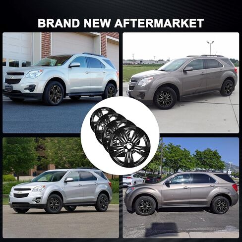 Wheel Skins Compatible with Chevrolet Equinox 2010-2017; 17 inch Wheel Covers; 4 Pcs (Chrome) in Saudi Arabia