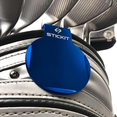 STICKIT Golf Bag Metal Landing Pad I Metal Bag Clip for Quick and Easy Use of Magnetic Golf Gear & Accessories with Convenient Positioning on Your Golf Bag in Kuwait