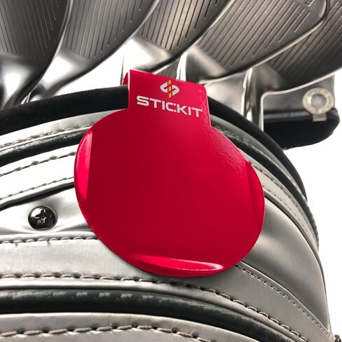 STICKIT Golf Bag Metal Landing Pad I Metal Bag Clip for Quick and Easy Use of Magnetic Golf Gear & Accessories with Convenient Positioning on Your Golf Bag in Kuwait