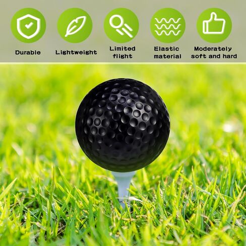 50 Pack Foam Golf Practice Balls Realistic Feel Flight Training Balls for Indoor or Outdoor Backyard, Golf Balls Colored That Come in 5 Colors, Yellow, Orange, Red, Green, Blue in Saudi Arabia