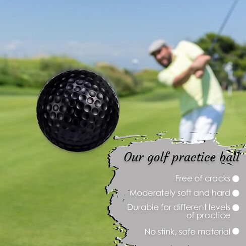 50 Pack Foam Golf Practice Balls Realistic Feel Flight Training Balls for Indoor or Outdoor Backyard, Golf Balls Colored That Come in 5 Colors, Yellow, Orange, Red, Green, Blue in Saudi Arabia