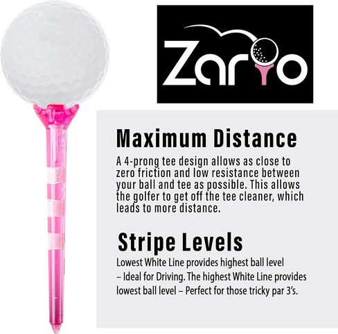 Zario Golf Tees, Golf Tees 3 1/4, Golf Tees 1 1/2 inch, Golf Tee, Plastic Golf Tees, 40/10 Count in Saudi Arabia