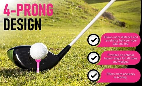 Zario Golf Tees, Golf Tees 3 1/4, Golf Tees 1 1/2 inch, Golf Tee, Plastic Golf Tees, 40/10 Count in Saudi Arabia
