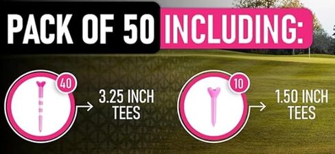 Zario Golf Tees, Golf Tees 3 1/4, Golf Tees 1 1/2 inch, Golf Tee, Plastic Golf Tees, 40/10 Count in Saudi Arabia