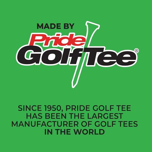Pride Professional Tee System Plastic Golf Tees (Pack of 50), 40 Count 3-1/4-Inch + 10 Count 1-1/2-Inch,White in Saudi Arabia