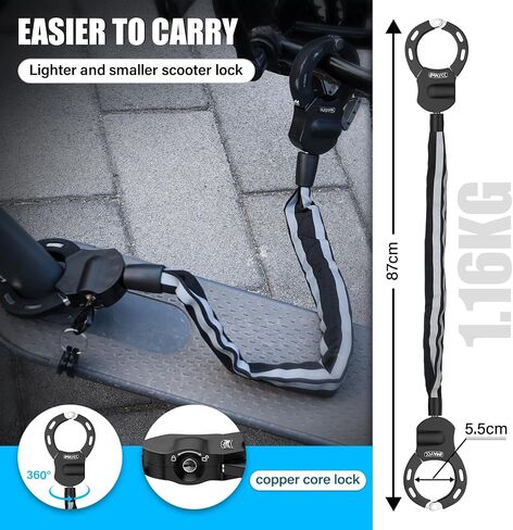 IMAYCC Steering Wheel Lock, Anti Theft Car Device, The Club Steering Wheel Lock, Heavy Duty Anti-Theft Retractable Car Steering Lock for Car/Auto/Truck/SUV/Van in Kuwait