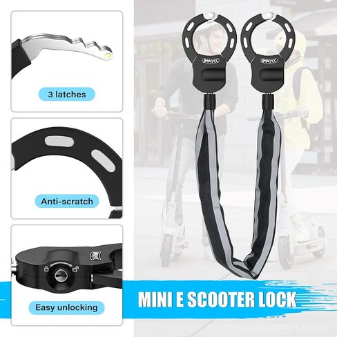 IMAYCC Steering Wheel Lock, Anti Theft Car Device, The Club Steering Wheel Lock, Heavy Duty Anti-Theft Retractable Car Steering Lock for Car/Auto/Truck/SUV/Van in Kuwait