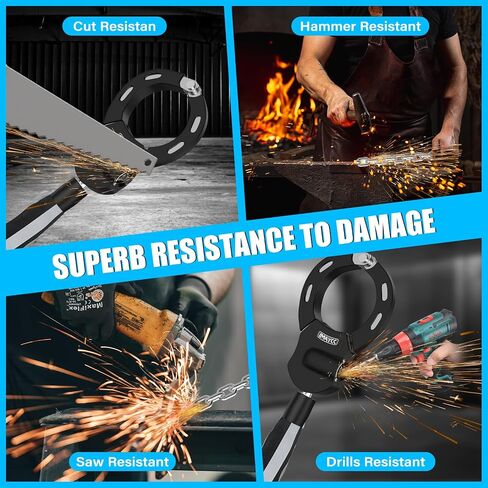 IMAYCC Steering Wheel Lock, Anti Theft Car Device, The Club Steering Wheel Lock, Heavy Duty Anti-Theft Retractable Car Steering Lock for Car/Auto/Truck/SUV/Van in Kuwait