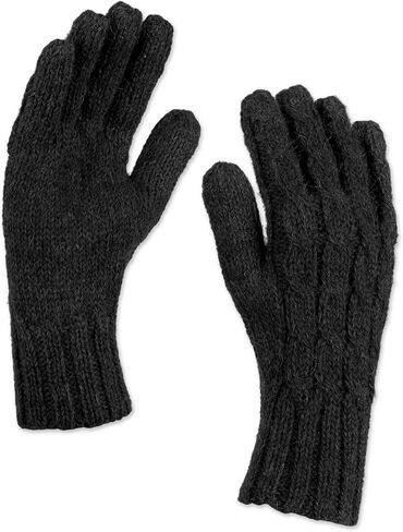 NOVICA Artisan Handmade Wool100% Alpaca Gloves Cable Knit in Light Mauve from Peru in Kuwait