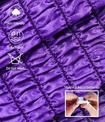 Light Up Princess Fairy Costume for Toddler Girls, Birthday Party Fairy Dress Up with Butterfly Wings, Purple in Kuwait