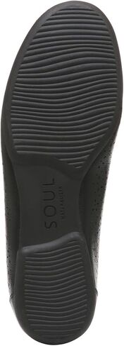 SOUL Naturalizer Womens Magical Arch Support Eyelet Cutout Bow Ballet Flat ,English Tea Brown Microfiber,9M in Kuwait