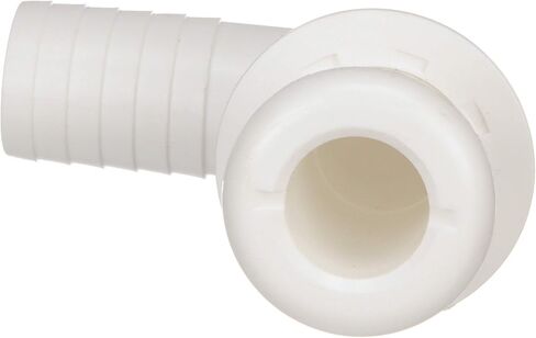 Seachoice 90-Degree Angled Thru-Hull Connector, White Finish, 0.75 in. in Saudi Arabia
