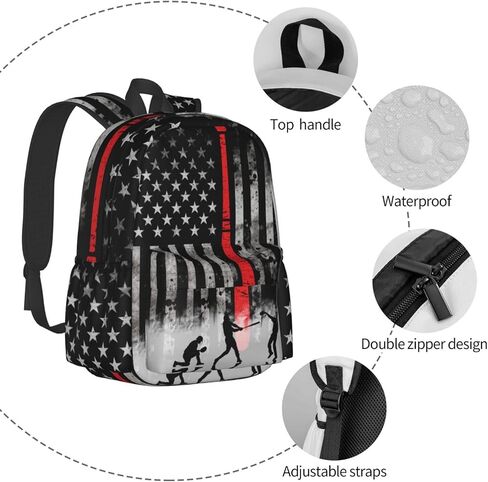Music Backpack Laptop Backpacks Multipurpose Daypack For Men Women Travel Hiking in Kuwait