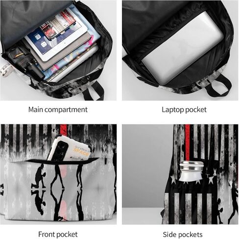 Music Backpack Laptop Backpacks Multipurpose Daypack For Men Women Travel Hiking in Kuwait