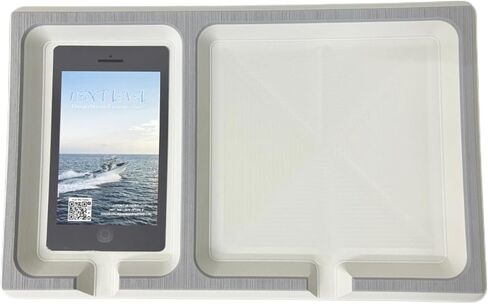 | SeaDek | 23mm Double Dash for Boat | Foam Cell Phone & Accessories Boat Dash | Adhesive Backing | Separate Compartments for Phones & Fishing/Boating Tools | Storm Gray/Cool Gray in Saudi Arabia