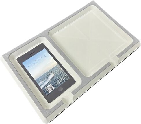 | SeaDek | 23mm Double Dash for Boat | Foam Cell Phone & Accessories Boat Dash | Adhesive Backing | Separate Compartments for Phones & Fishing/Boating Tools | Storm Gray/Cool Gray in Saudi Arabia