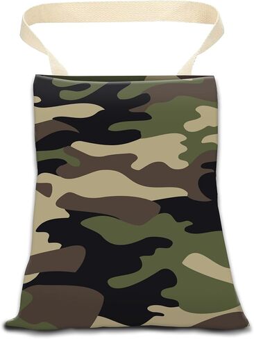 Car Garbage Can, Car Trash Bag, Car Garbage Bag, Hanging Car Trash Can for Car Accessories, Vehicle, Travelling, Camping, Cute Car Back Seat Organizer, Green Camouflage Camo in Saudi Arabia
