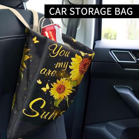 Car Trash Can, Cute Car Trash Bag, Hanging Car Organizer and Storage Bag, Trash Bin for Car Accessories, Vehicle, Travelling, Camping Cute Dog Paw Love in Saudi Arabia