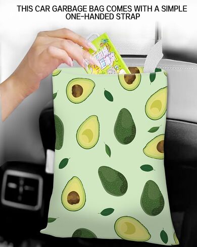 Car Garbage Can, Car Trash Bag, Car Garbage Bag, Hanging Car Trash Can for Car Accessories, Vehicle, Travelling, Camping, Cute Car Back Seat Organizer, Green Camouflage Camo in Saudi Arabia