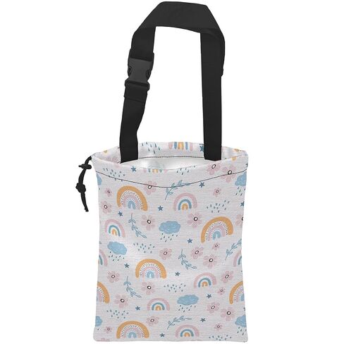 Car Trash Bag Hexagonal Geometric Car Garbage Bag Hanging Car Trash Can for Back Seat with Drawstring, Waterproof Garbage Bags for Car Accessories Vehicle Travelling Camping Outdoor in Kuwait