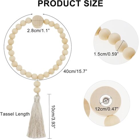 Magnetic Tassel Curtain Tiebacks - Elegant Decorative Window Holdbacks Tie Backs with Strong Magnets for Drapes, Curtains, Sheers - Set of 2, Gold in Kuwait