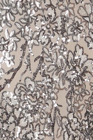 Alex Evenings Women's Long Mother of The Bride Sequin Dress with Cold Shoulder Flutter Sleeves (Petite and Regular Sizes) in Saudi Arabia