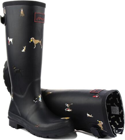 Joules Welly Print Black Speckle 8 B (M) in Kuwait