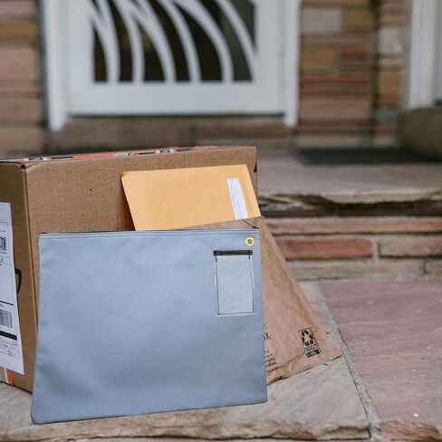 حقيبة Interoffice Mailer القماشية بسحاب مقاس 18 عرض × 14 ساعة باللون الأحمر in Kuwait