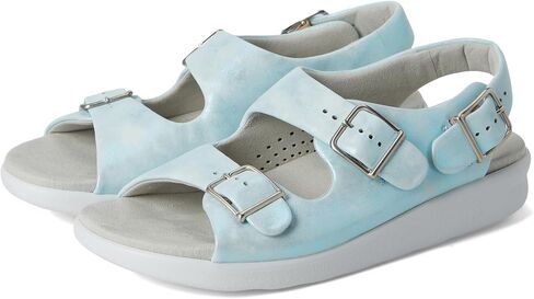 SAS Relaxed Strap Sandals for Women – Premium Leather Upper – Contoured Footbed – Buckle at Each Strap Moonbeam 10.5 M - Medium (B) in Saudi Arabia