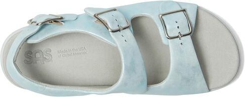 SAS Relaxed Strap Sandals for Women – Premium Leather Upper – Contoured Footbed – Buckle at Each Strap Moonbeam 10.5 M - Medium (B) in Saudi Arabia