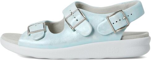 SAS Relaxed Strap Sandals for Women – Premium Leather Upper – Contoured Footbed – Buckle at Each Strap Moonbeam 10.5 M - Medium (B) in Saudi Arabia