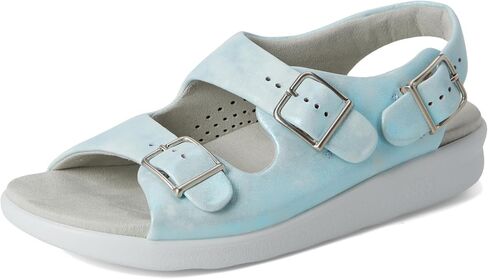 SAS Relaxed Strap Sandals for Women – Premium Leather Upper – Contoured Footbed – Buckle at Each Strap Moonbeam 10.5 M - Medium (B) in Saudi Arabia